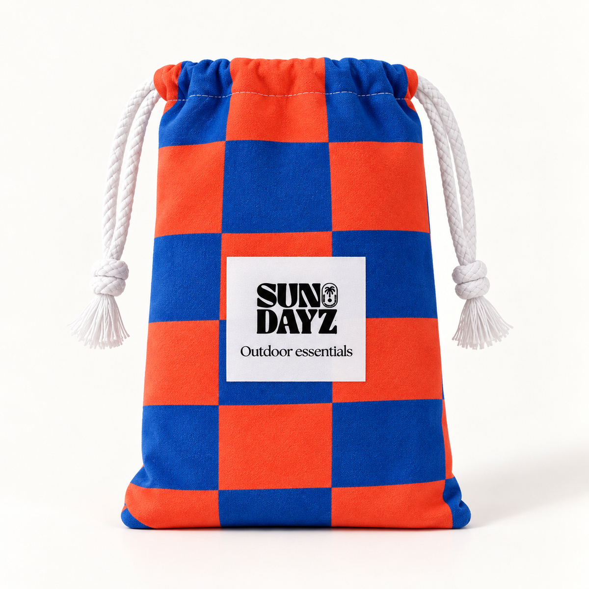 The Blue x Orange Checkered Towel