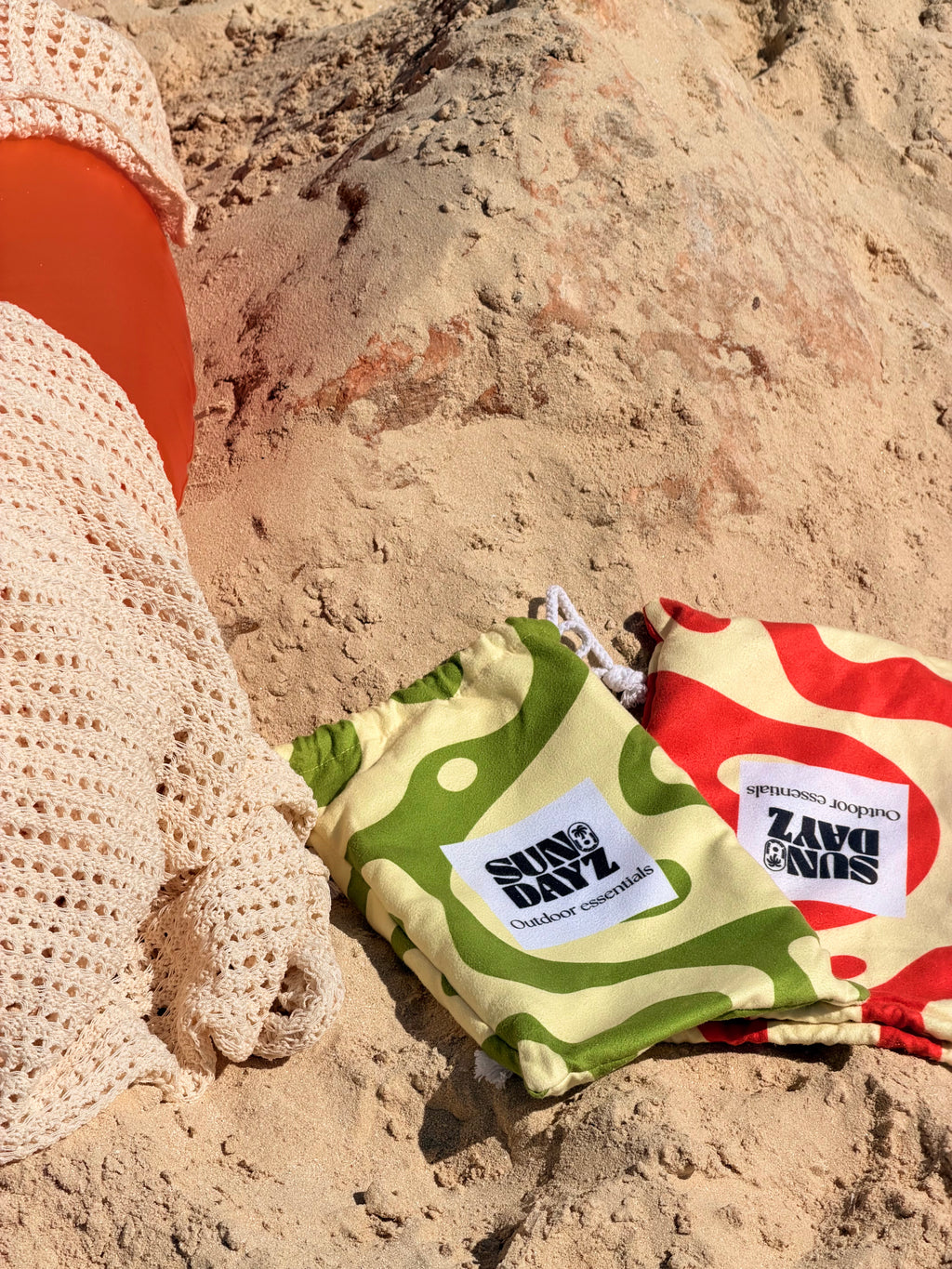 The Orange Wave Towel