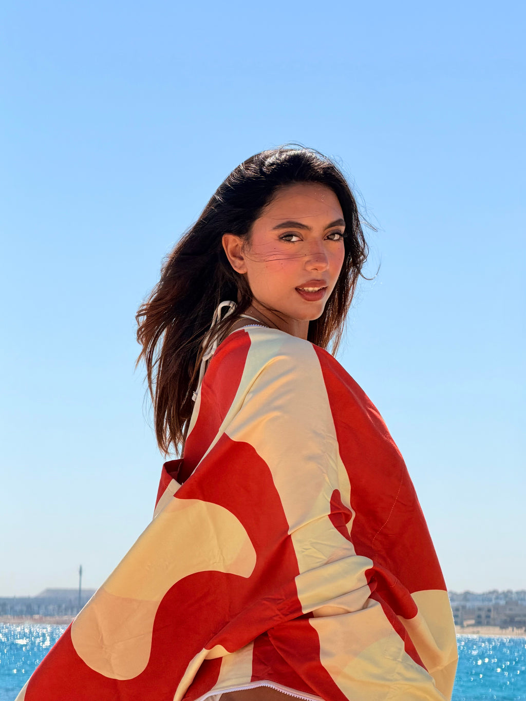The Orange Wave Towel