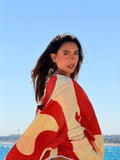 The Orange Wave Towel